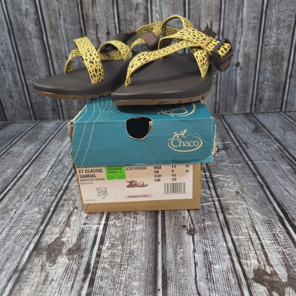 Chaco Women's Z/1 Classic Sandal Adjustable Straps Dappled Orchid Marron Size 11